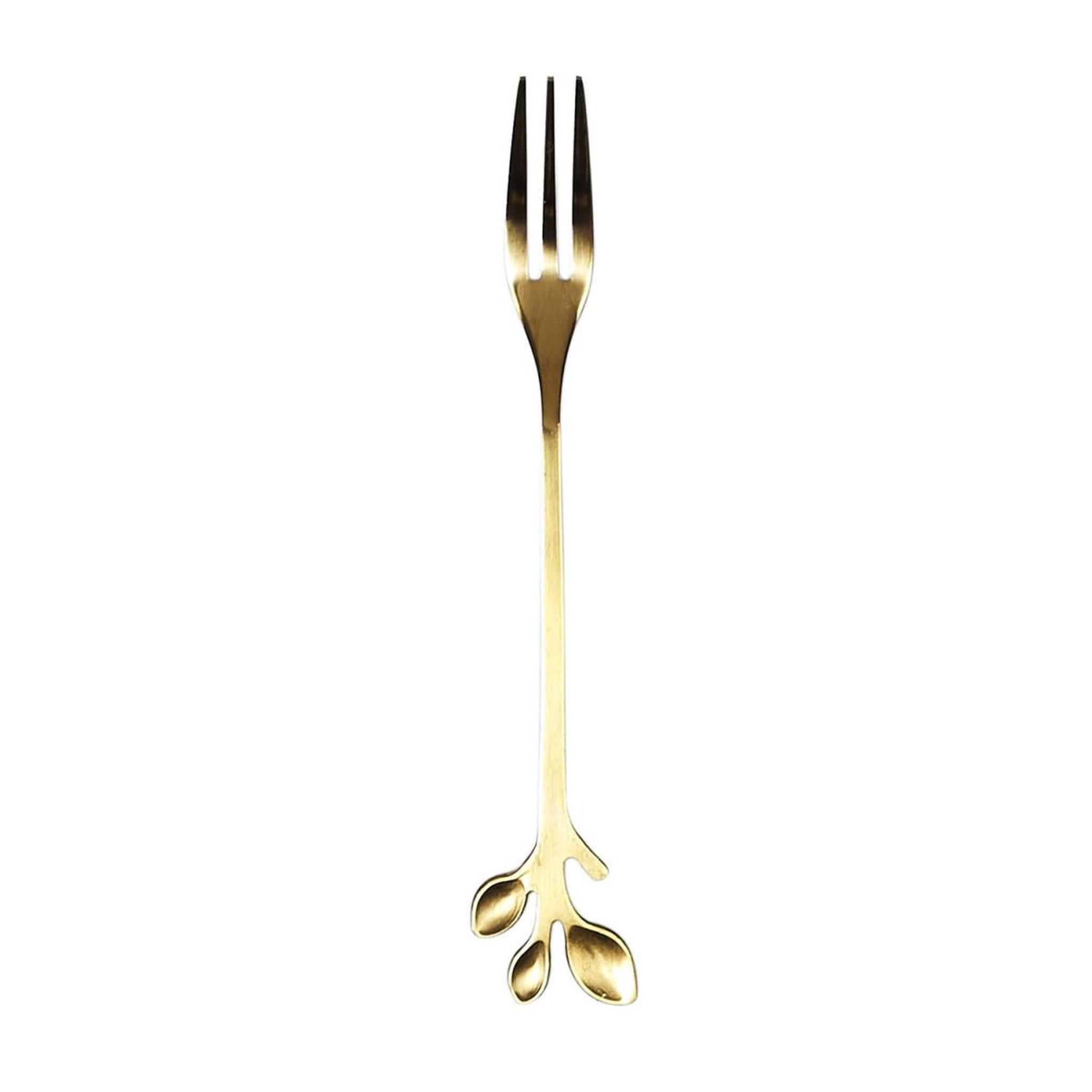 Voir la diapositive 2 : The Home Deco Factory Lot de 4 Fourchettes à Dessert  Royal  12cm Or