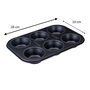 Voir la diapositive 3 : ZENKER Moule à muffins 6 empreintes 28 x 19 cm Zenker Perfect Black +