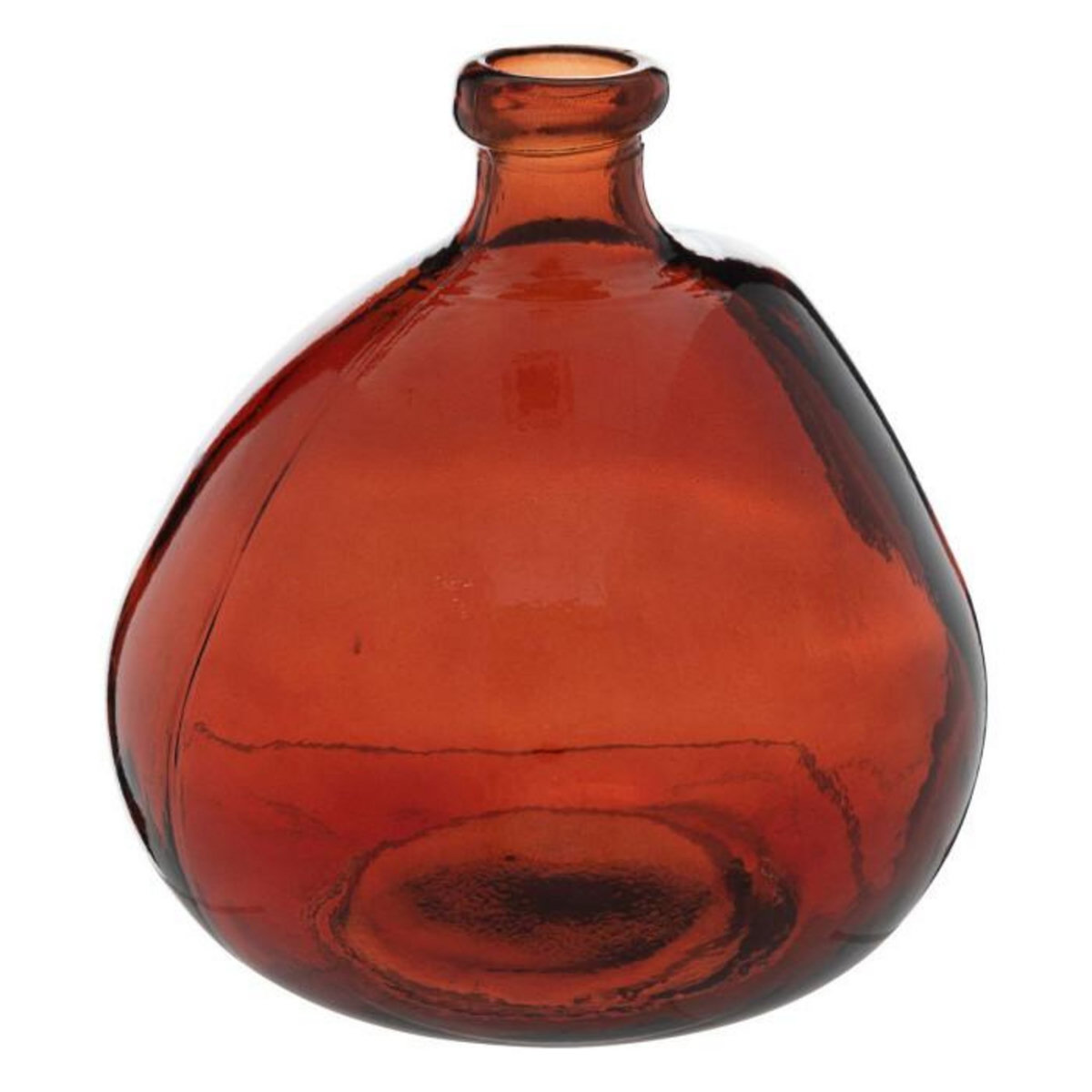 ATMOSPHERA Vase Rond Déco  Uly  22cm Ambre