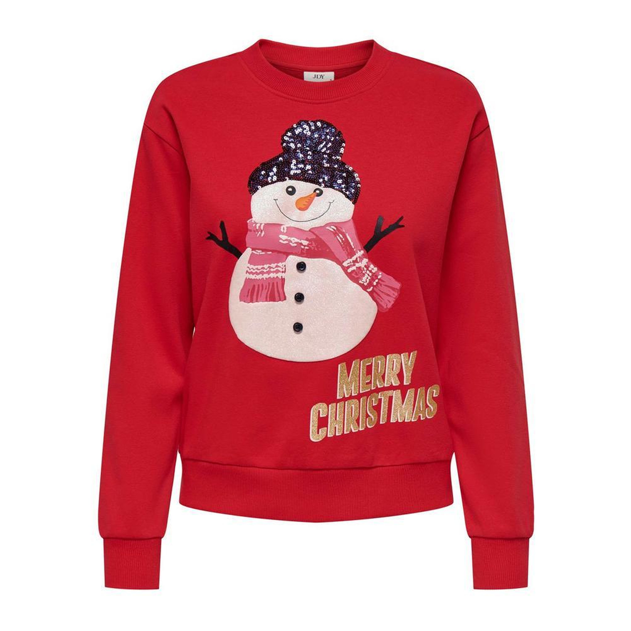 JACQUELINE DE YONG Pull de Noël Rouge Femme JDY Paris. Coloris disponibles : Rouge