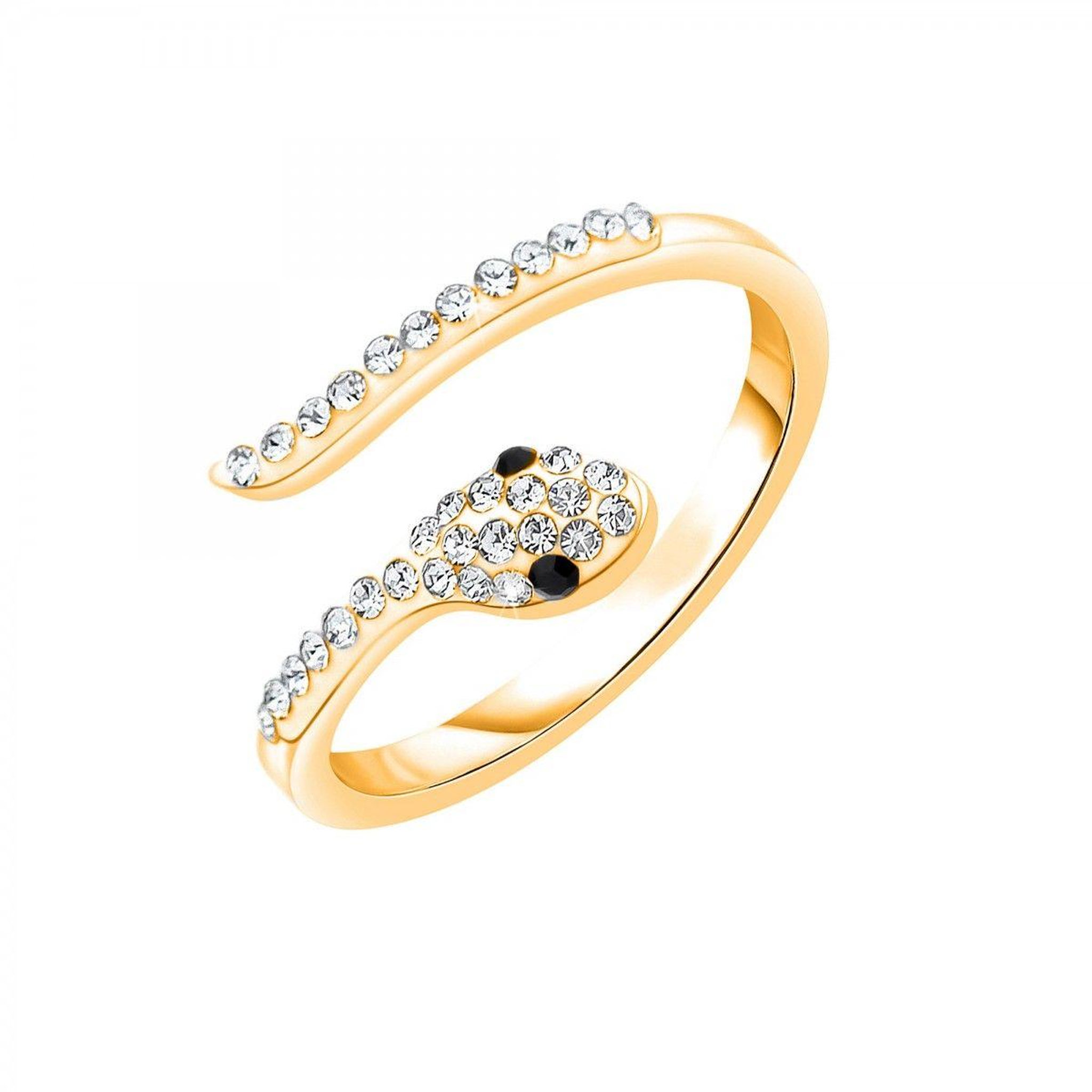 Voir la diapositive 1 : SC BOHEME Bague ajustable serpent SC Bohème ornée de Cristaux scintillants