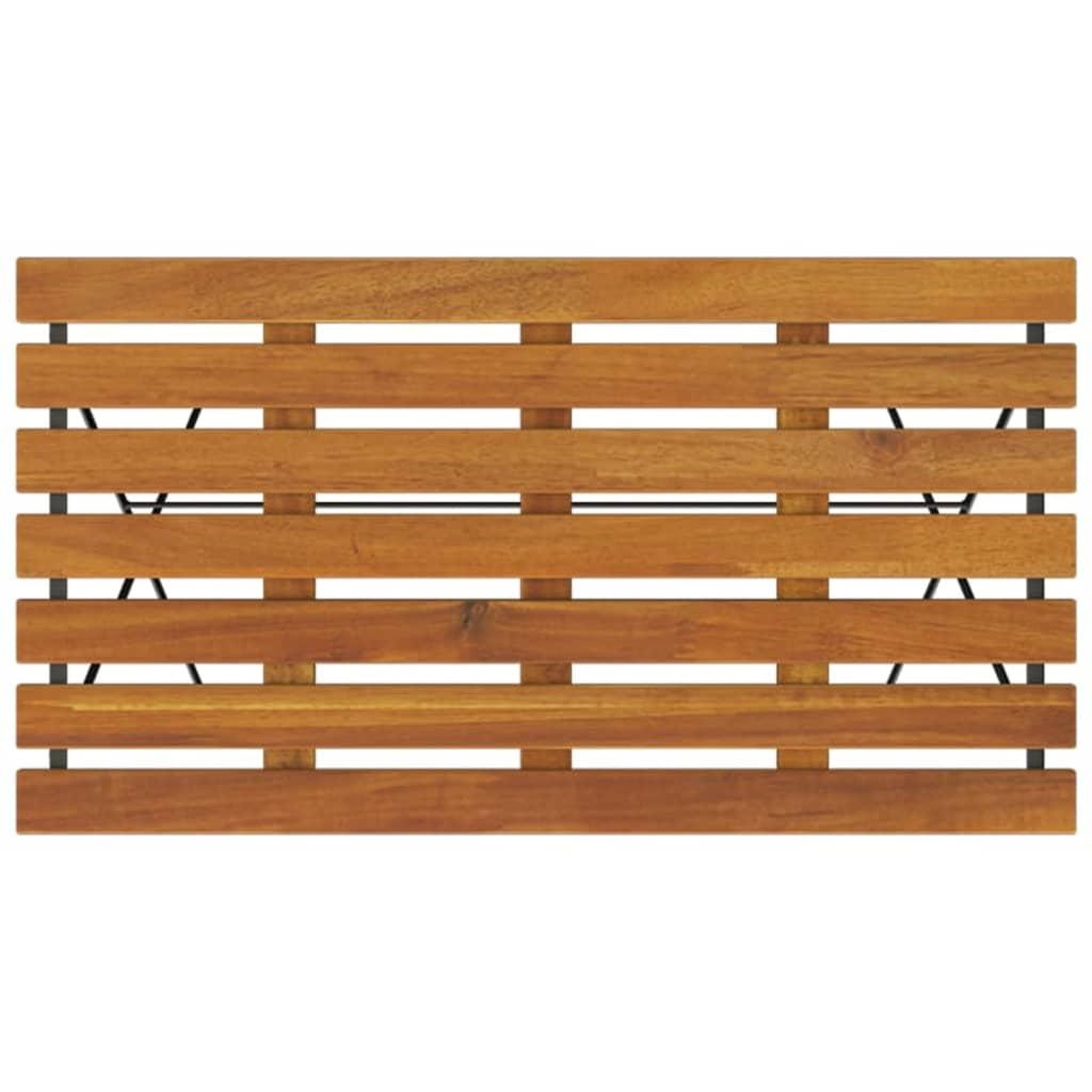 Voir la diapositive 5 : VIDAXL Table de bistro pliante 100x54x71cm Bois acacia solide et acier