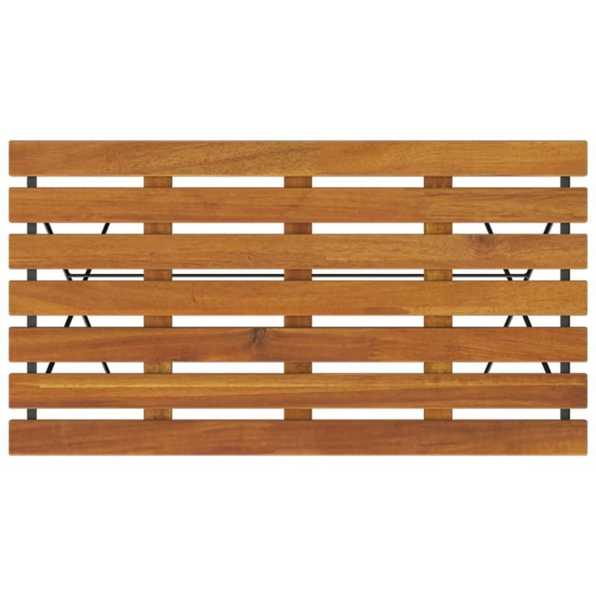 VIDAXL Table de bistro pliante 100x54x71cm Bois acacia solide et acier