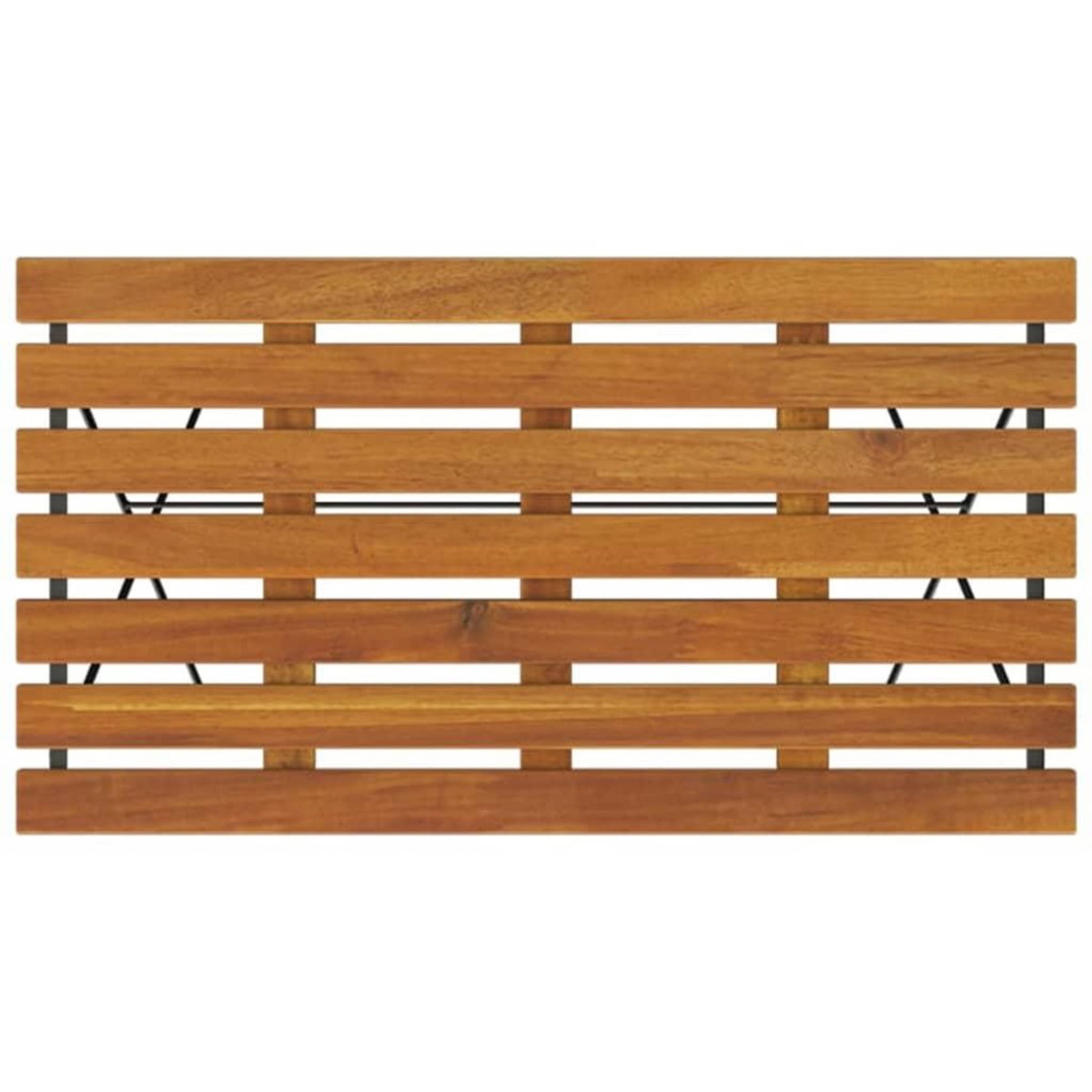 VIDAXL Table de bistro pliante 100x54x71cm Bois acacia solide et acier