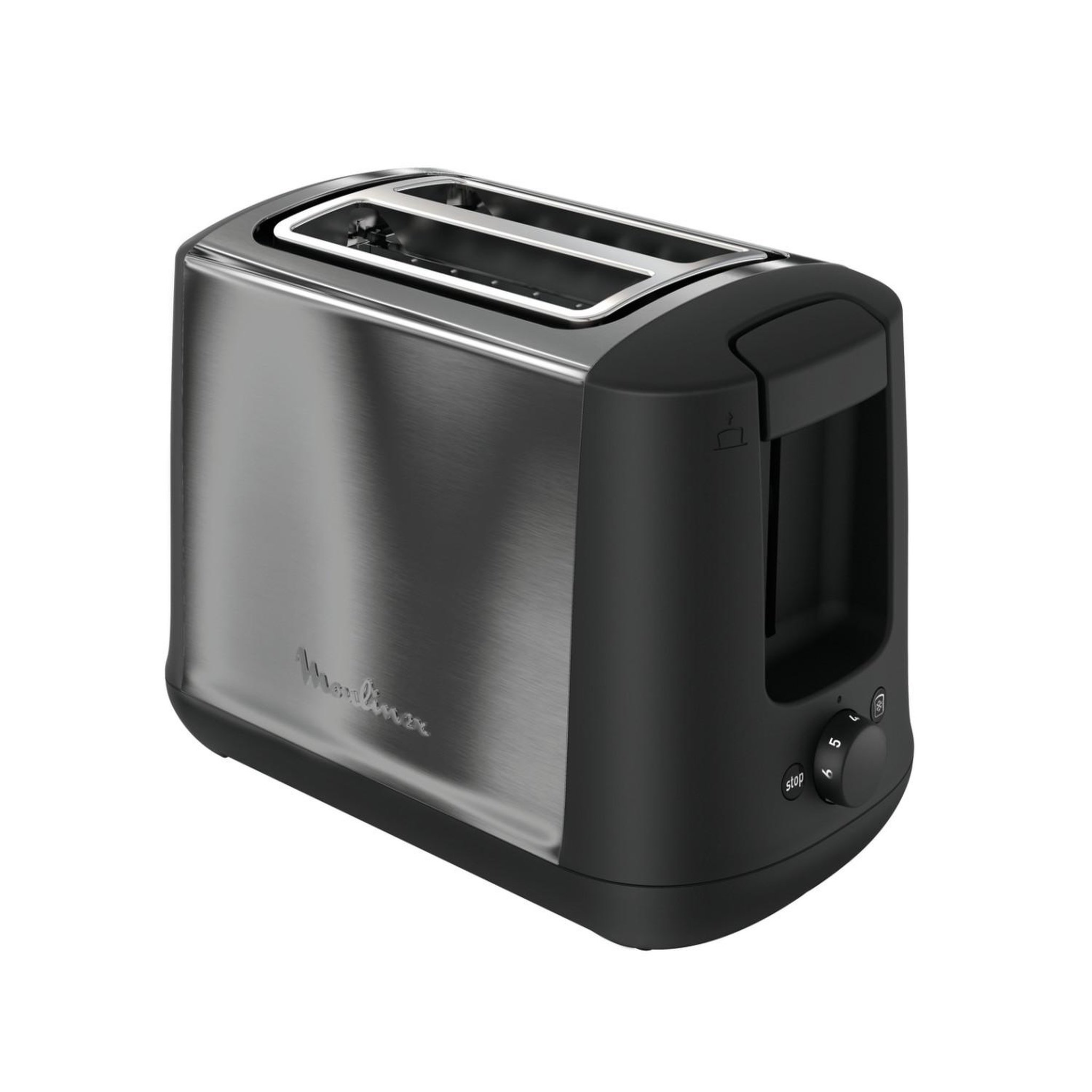 Voir la diapositive 2 : MOULINEX Grille-pain moulinex subito select en acier inoxydable