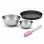 Voir la diapositive 1 : ZENKER Set pâtisserie avec moule à quiche Lorraine 28 cm, 2 bols à mixer et 1 spatule Zenker