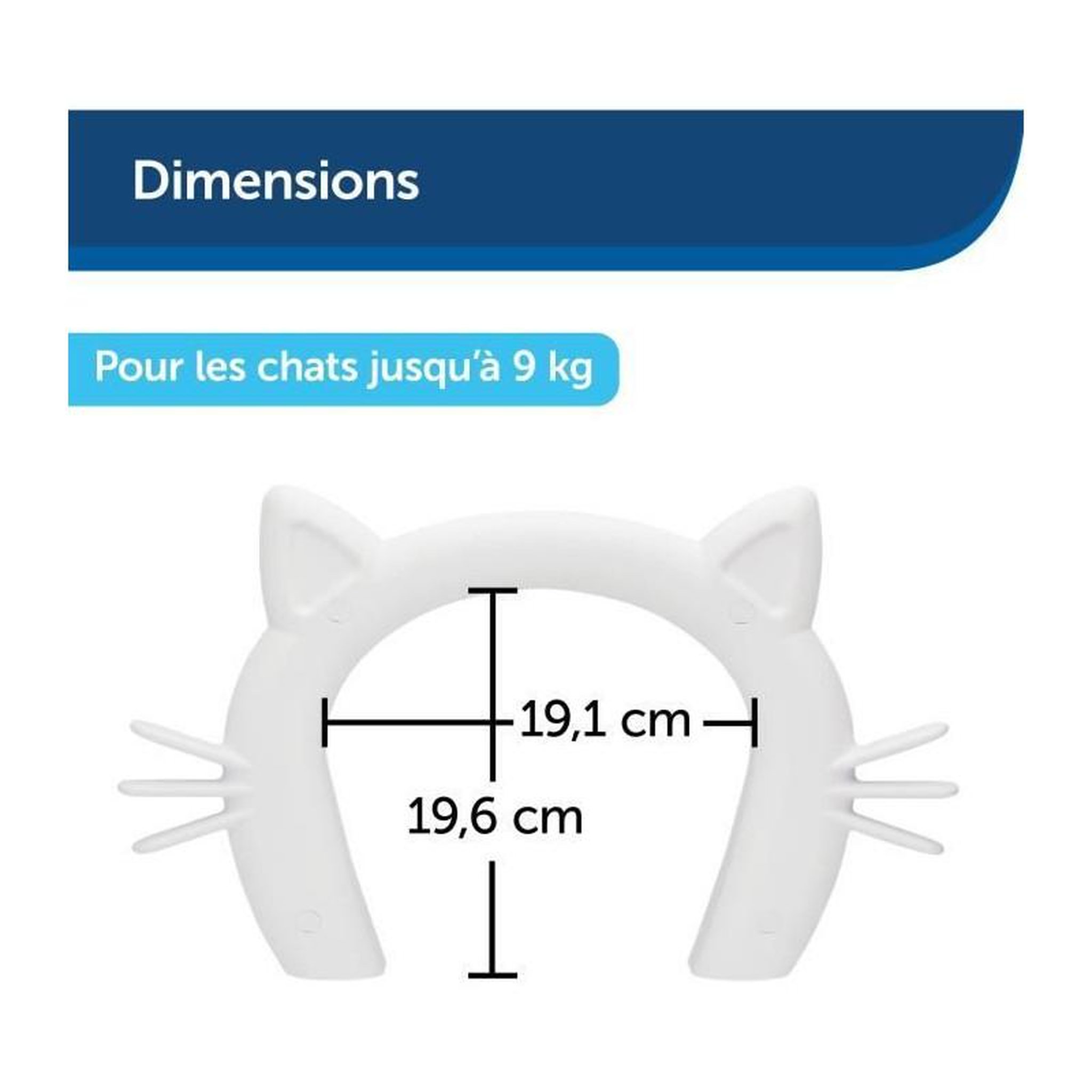 Voir la diapositive 2 : PETSAFE Passage pour chat - PETSAFE - CAT CORRIDOR™ - Blanc
