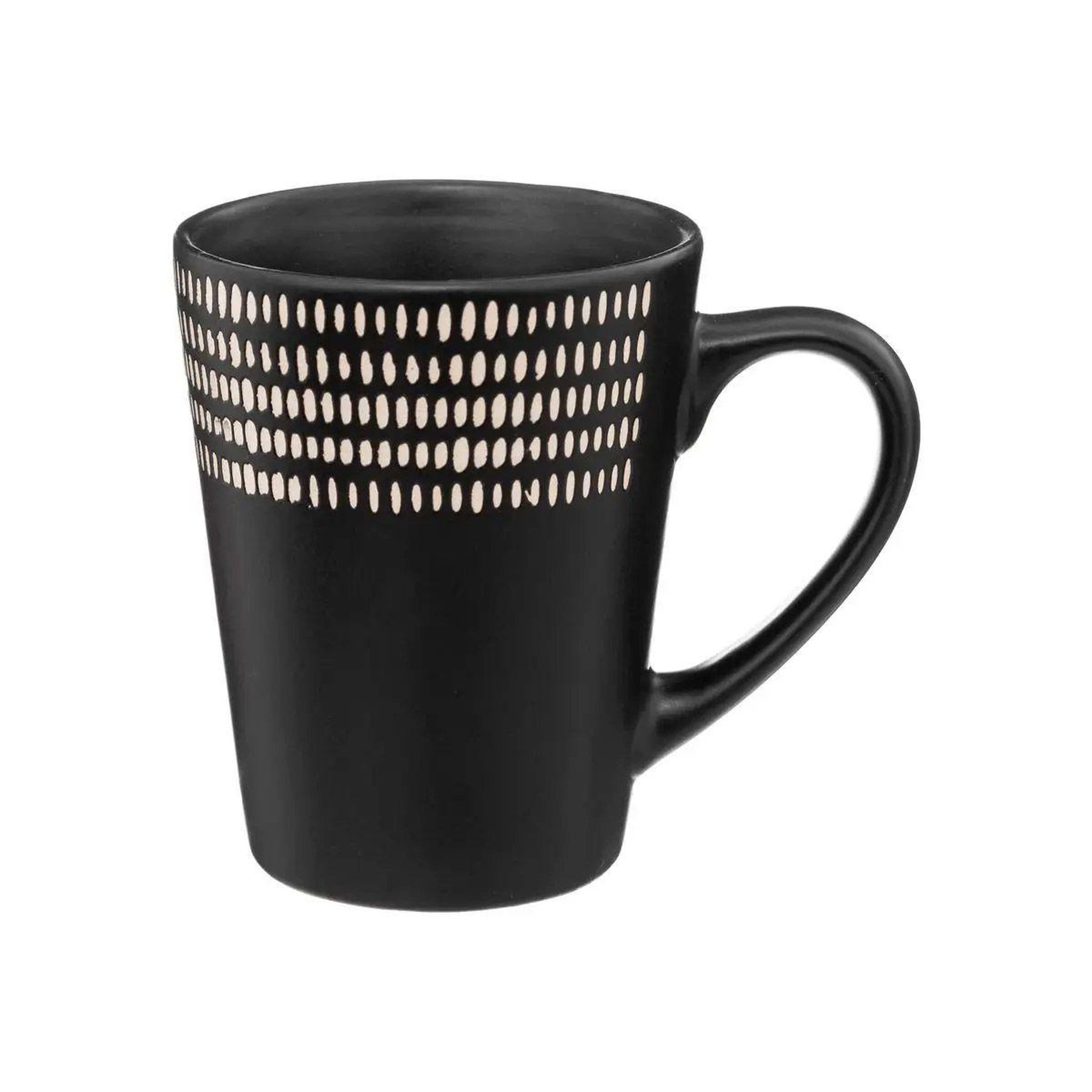 Voir la diapositive 2 : SECRET DE GOURMET Lot de 6 mugs  ethnikaa  32cl noir