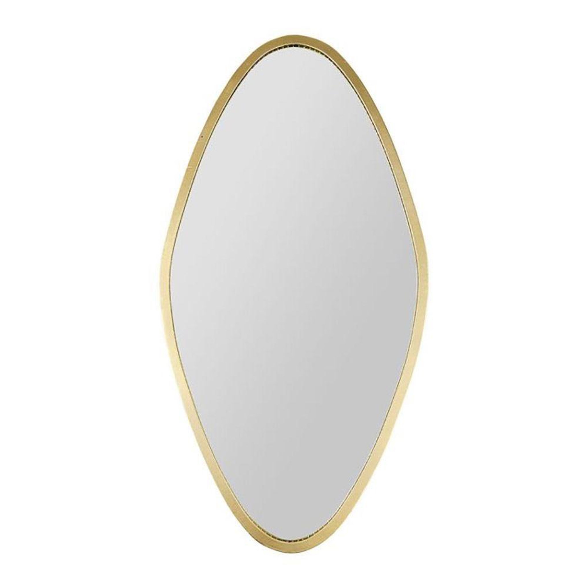 OSTARIA Miroir métal doré minéral