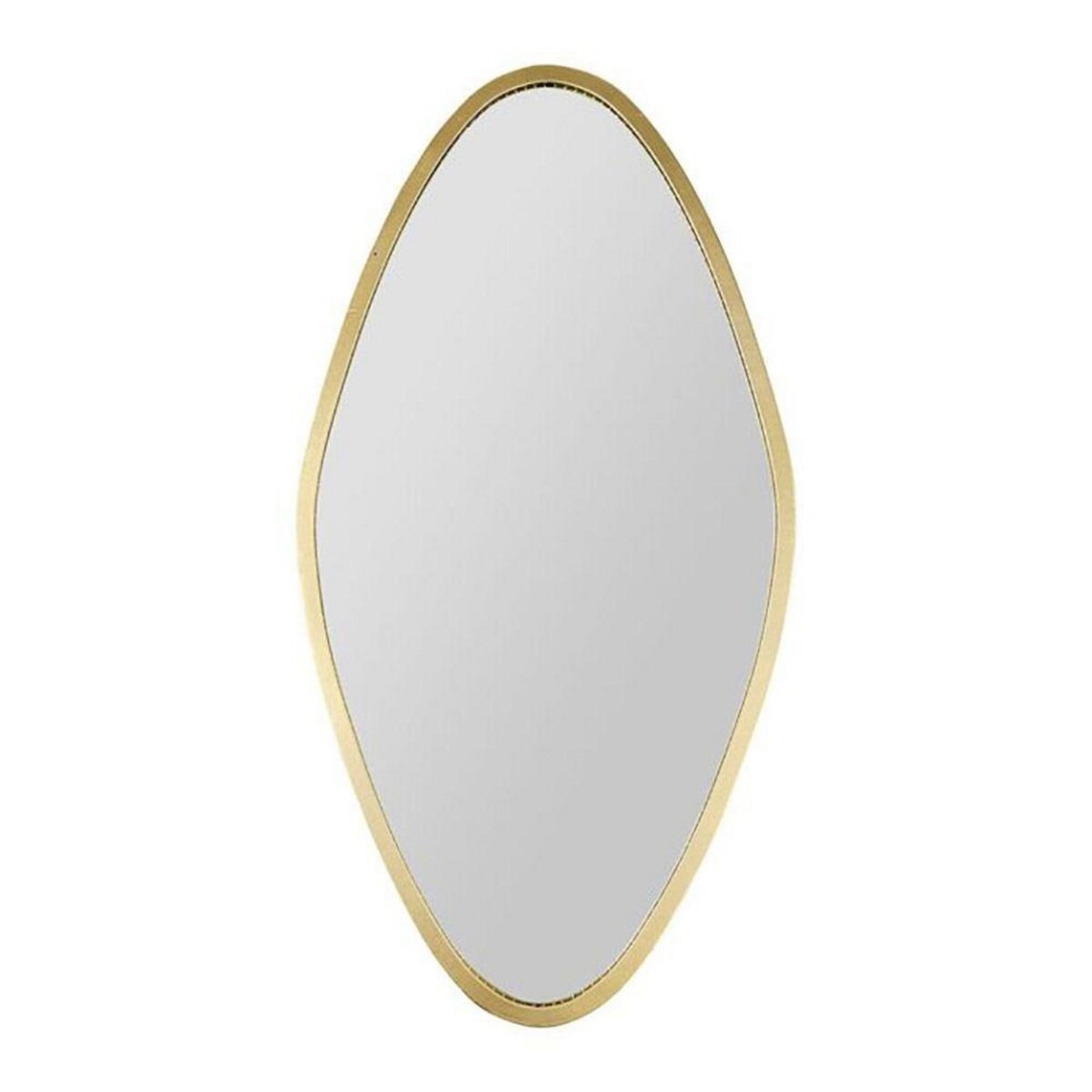 OSTARIA Miroir métal doré minéral