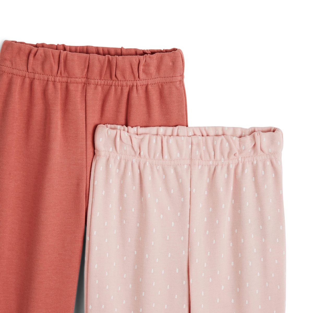 IN EXTENSO Lot de 2 pantalons de naissance à pieds bébé fille