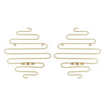 Paris Prix Lot de 2 Bougeoirs Muraux en Métal  Alid  34cm Or