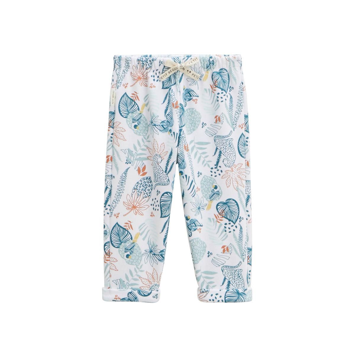 Petit Béguin Ensemble bébé sweat-shirt à capuche et pantalon en molleton Roméo