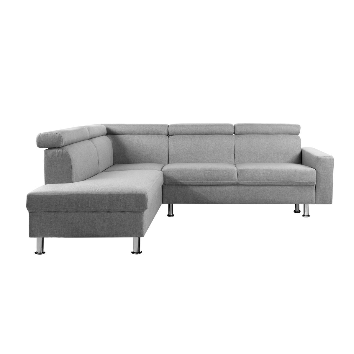 Canapé d'angle 4-5 places fixe avec LED - TOMY - angle gauche