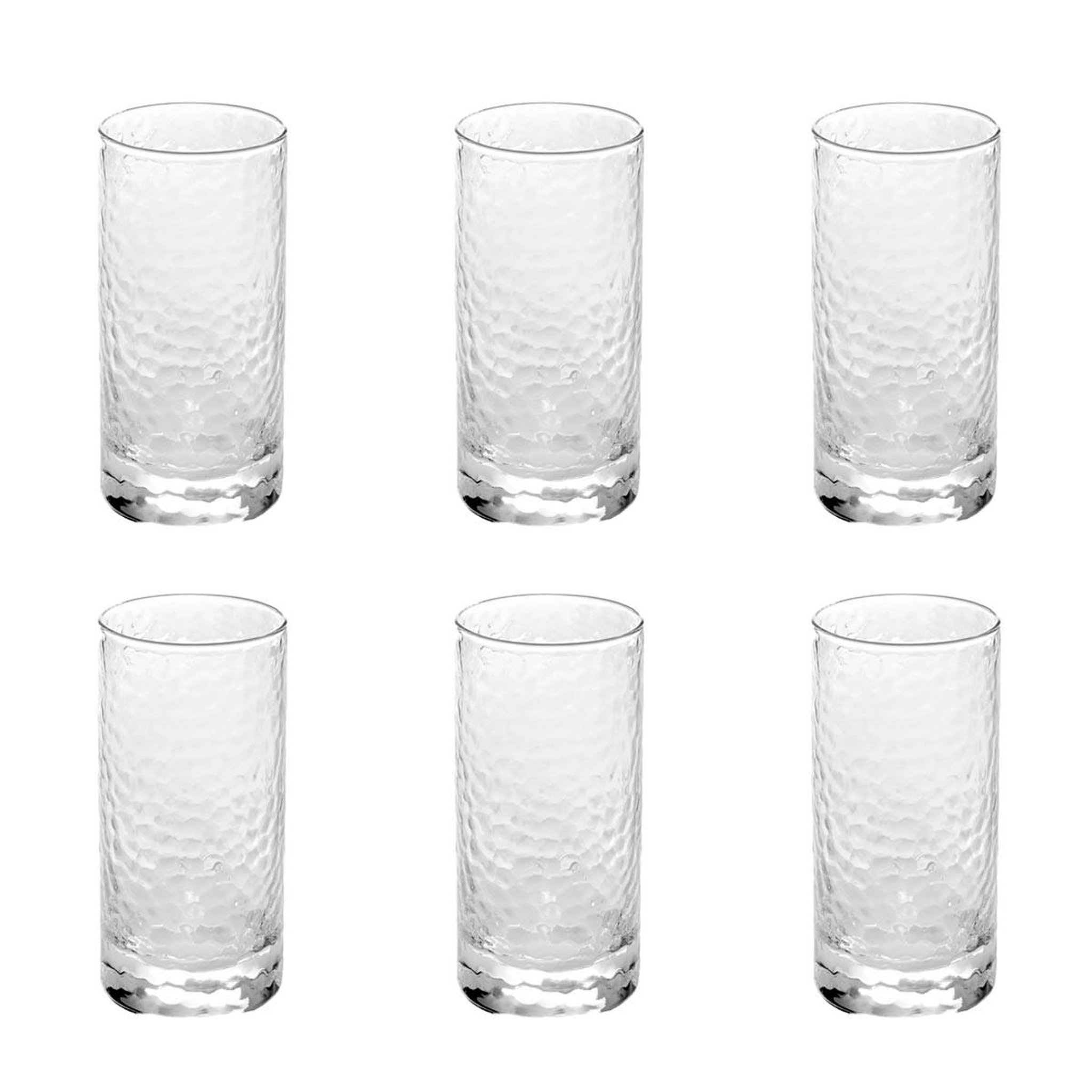 SECRET DE GOURMET Lot de 6 Verres Hauts  Celia  30cl Transparent