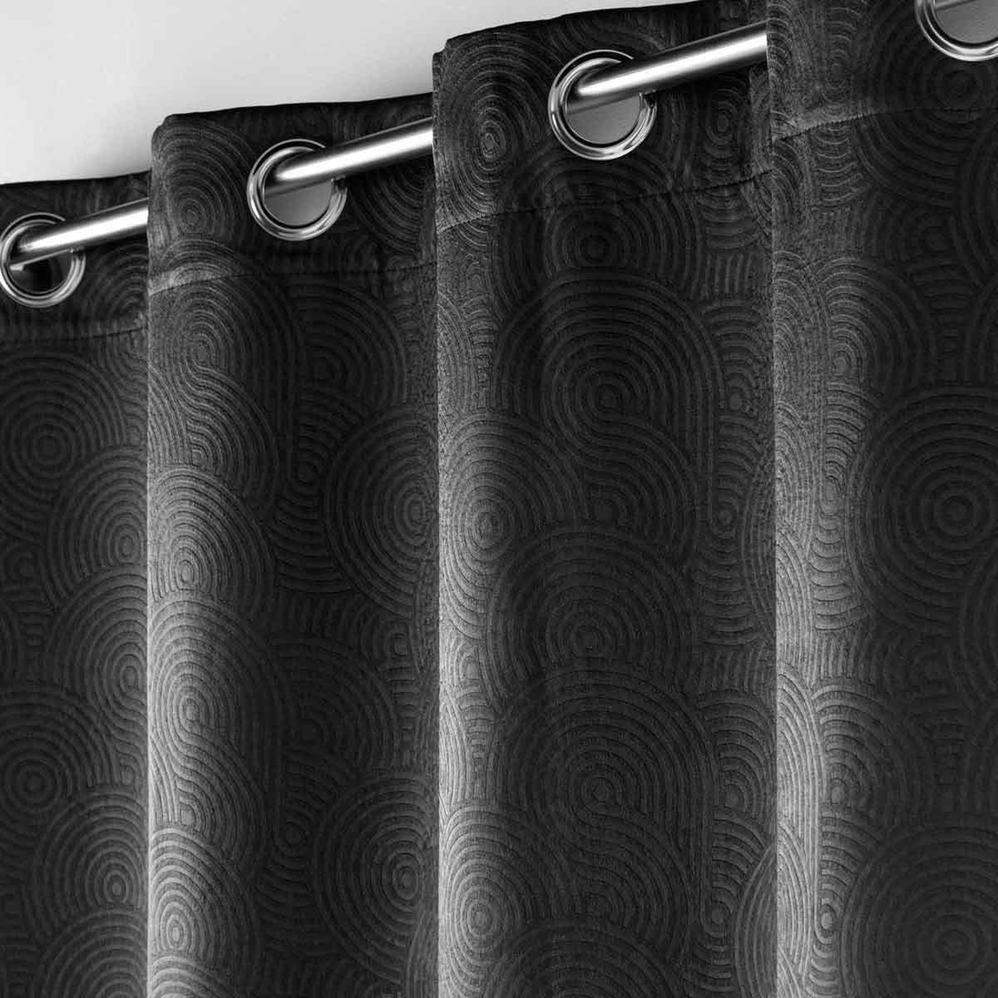 Voir la diapositive 2 : Douceur d'Intérieur Rideau occultant  anthea  135x240cm anthracite