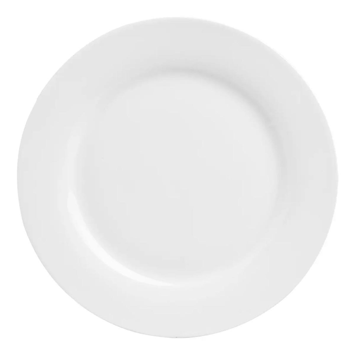 SECRET DE GOURMET Lot de 6 Assiettes à Dessert  Ronde  20cm Blanc