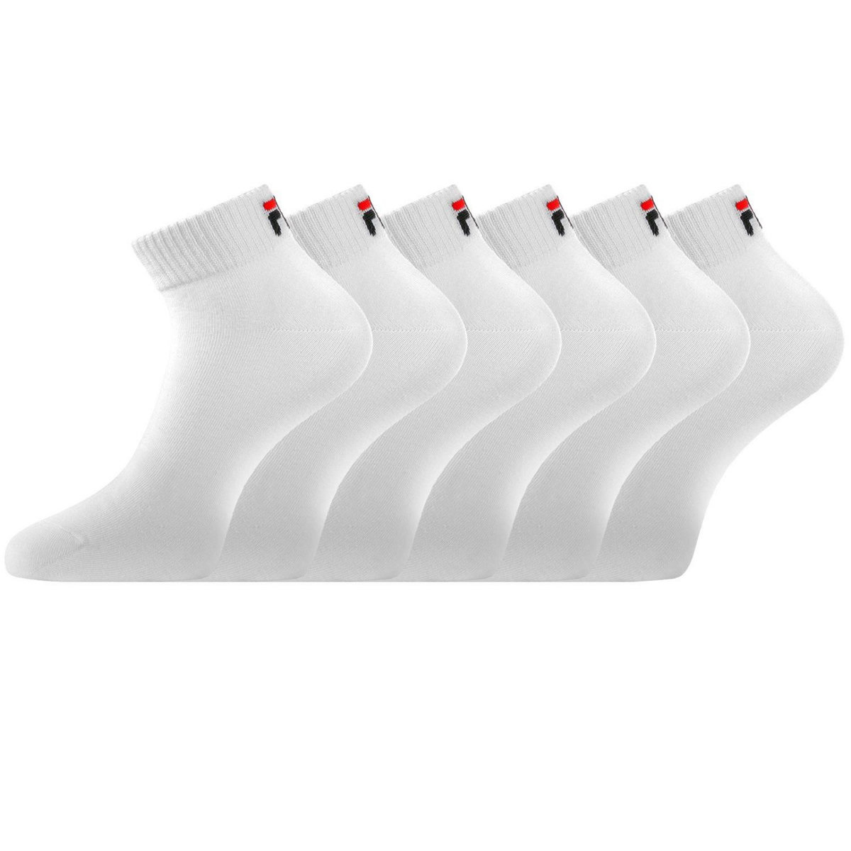 FILA Lot de 6 paires de chaussettes Quarter homme F9300 Blanc