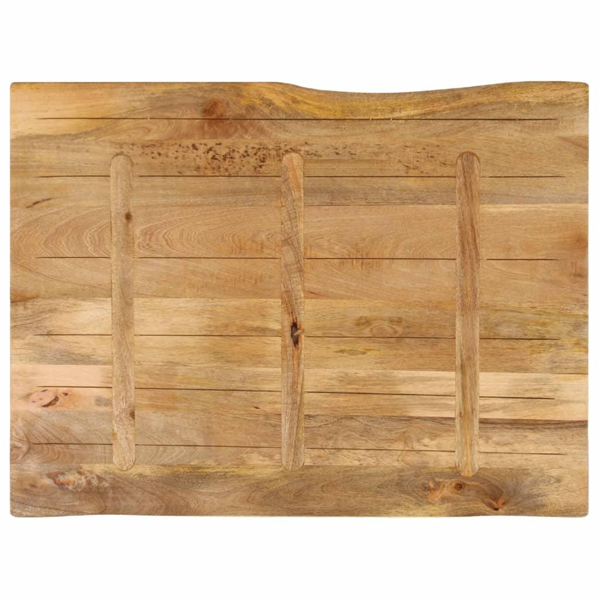 Voir la diapositive 5 : VIDAXL Dessus de table 110x80x2,5 cm bord vivant bois massif manguier