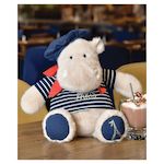 DOUDOU ET COMPAGNIE Hippo Beret Mariniere - 28cm