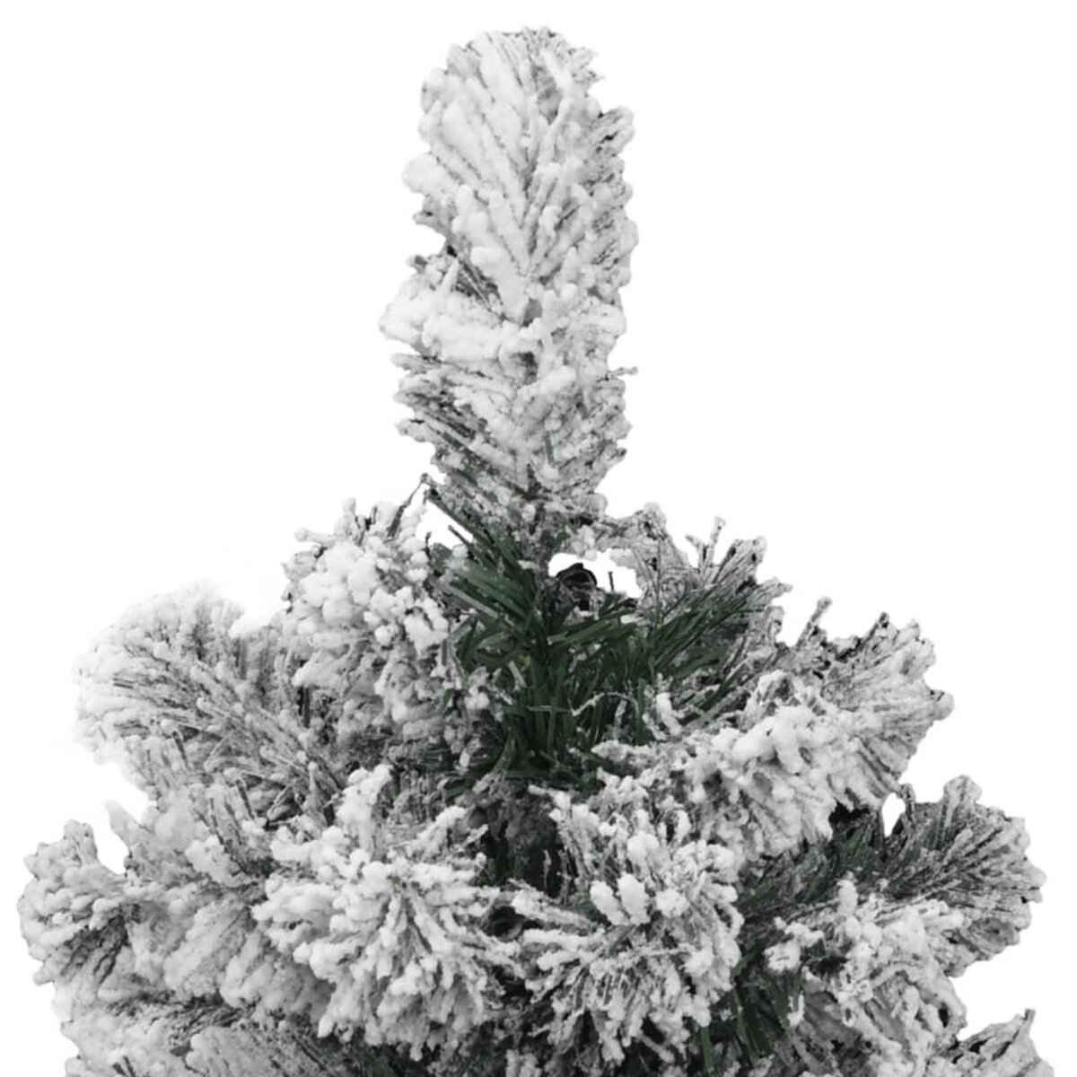 VIDAXL Sapin de Noël artificiel a charnieres avec neige floquee 150 cm