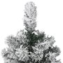 Voir la diapositive 4 : VIDAXL Sapin de Noël artificiel a charnieres avec neige floquee 150 cm