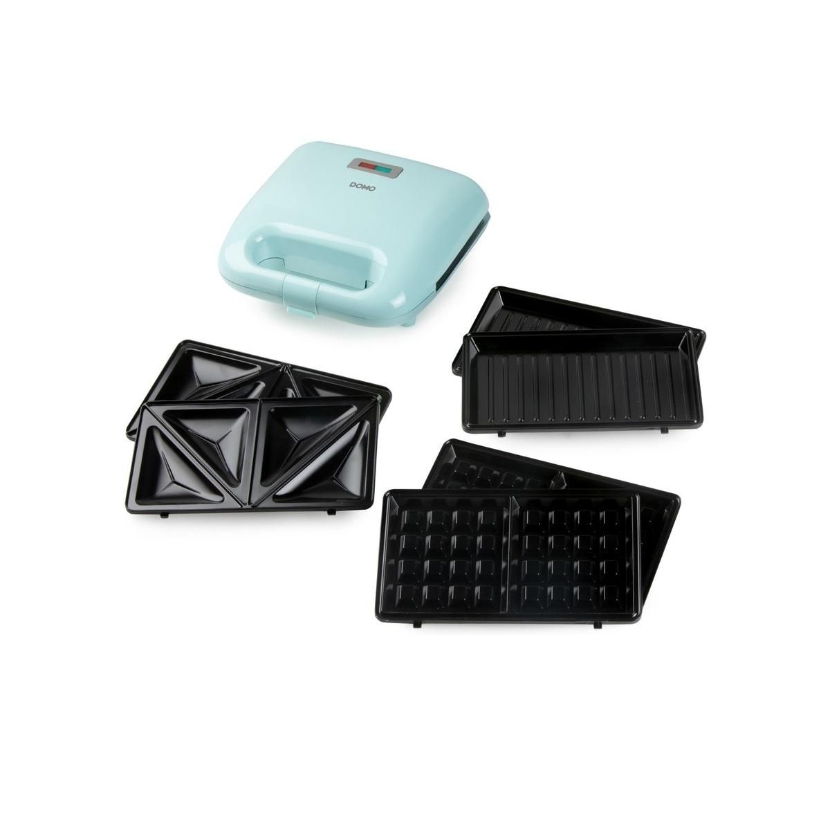 Domo Appareil 3 en 1 croque-gaufre-gril 750w - DO1105C