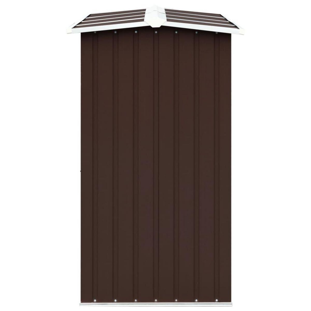 VIDAXL Abri de stockage de bois Acier galvanise 330x92x153 cm Marron