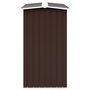 Voir la diapositive 4 : VIDAXL Abri de stockage de bois Acier galvanise 330x92x153 cm Marron