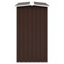 Voir la diapositive 4 : VIDAXL Abri de stockage de bois Acier galvanise 330x92x153 cm Marron