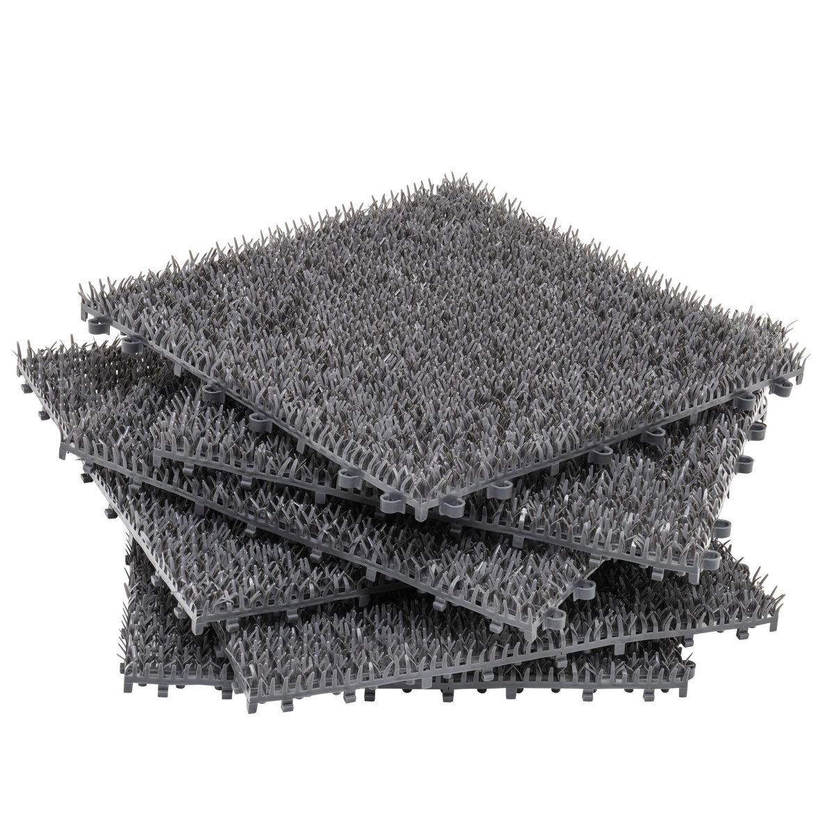  Dalle grise gazon synthétique 30 x 30 cm  lot de 6