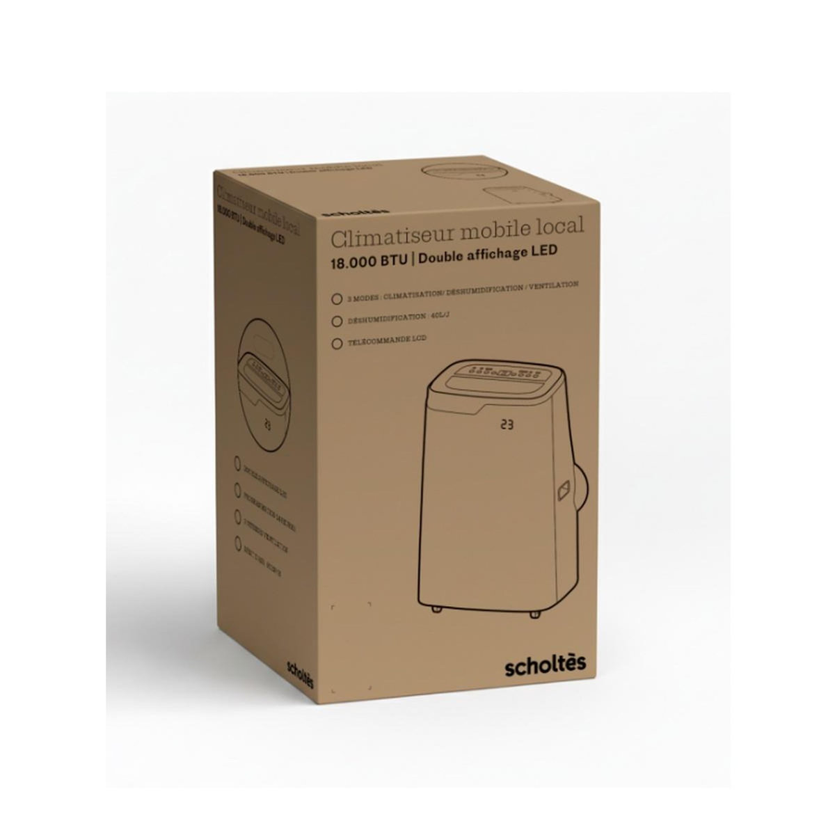 Scholtes Climatiseur mobile 2060w 35-40m2 - SCLIM18000E