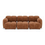 Voir la diapositive 1 : LISA DESIGN Grace - canapé modulable 3 places en velours texturé