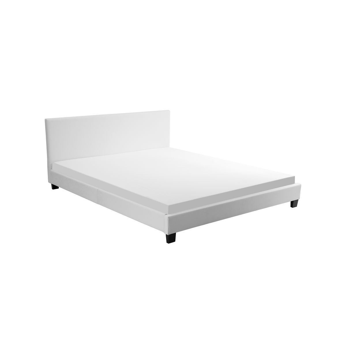 Lit LED avec tête de lit et sommier à lattes 160x200 cm MARTIN