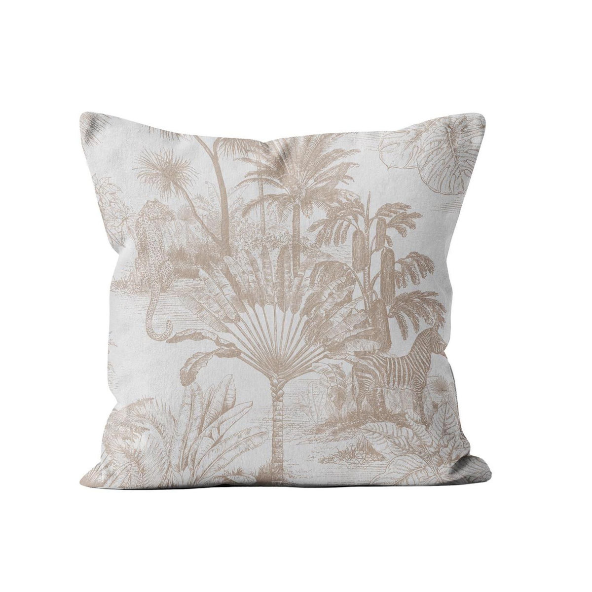 SOLEIL D'OCRE Coussin déhoussable imprimé en polycoyon 40x40 cm KENYA, par Soleil d'Ocre