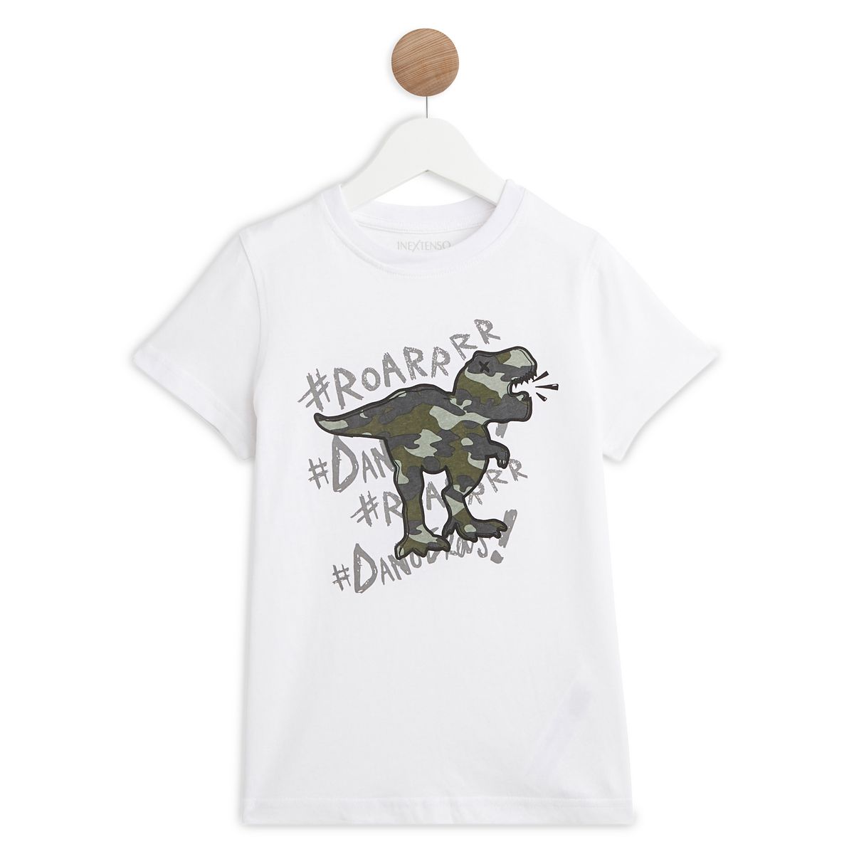 IN EXTENSO Ensemble chemise camouflage + t-shirt manches longues garçon