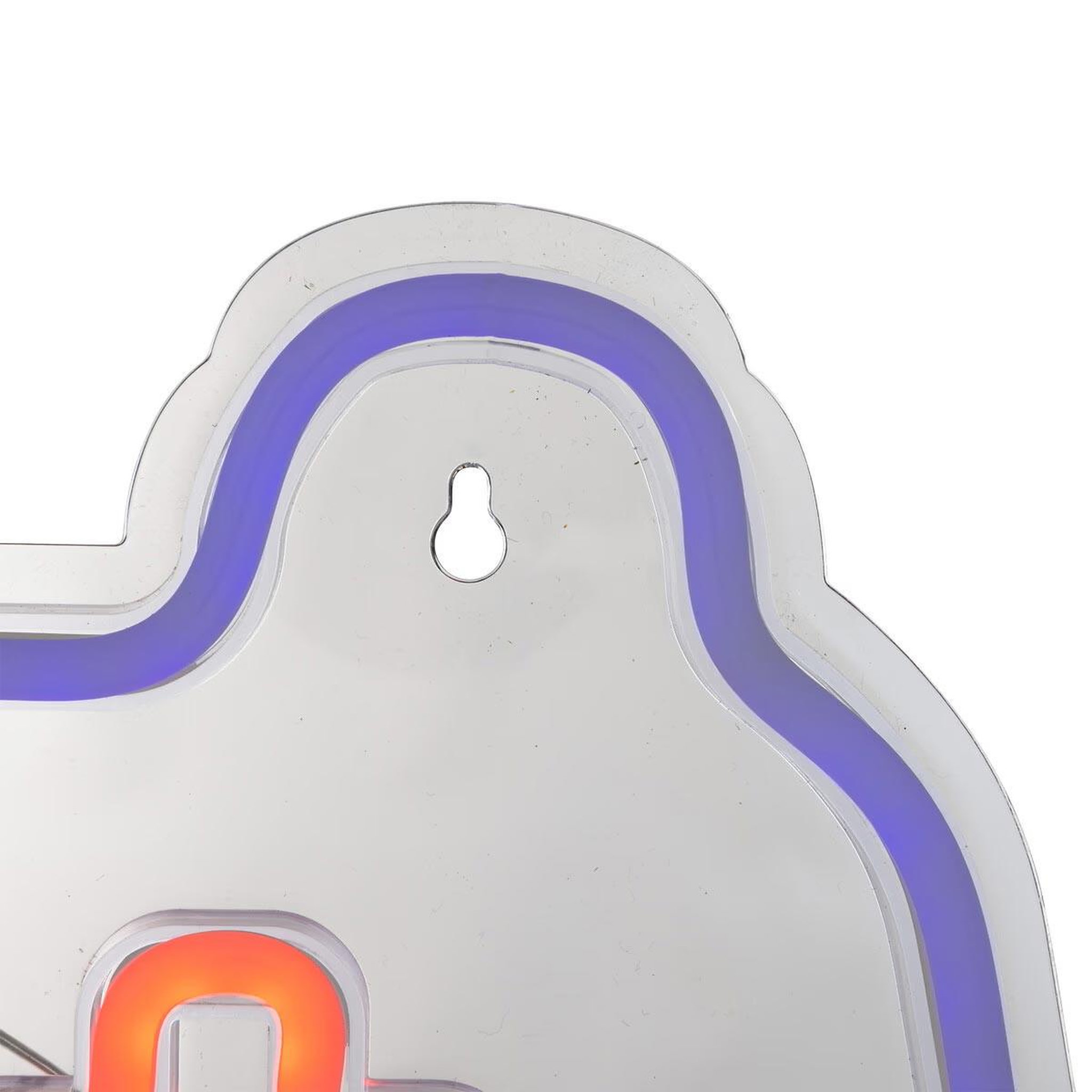 Voir la diapositive 2 : ATMOSPHERA Lampe Murale Néon LED  Manette de Jeu  41cm Bleu