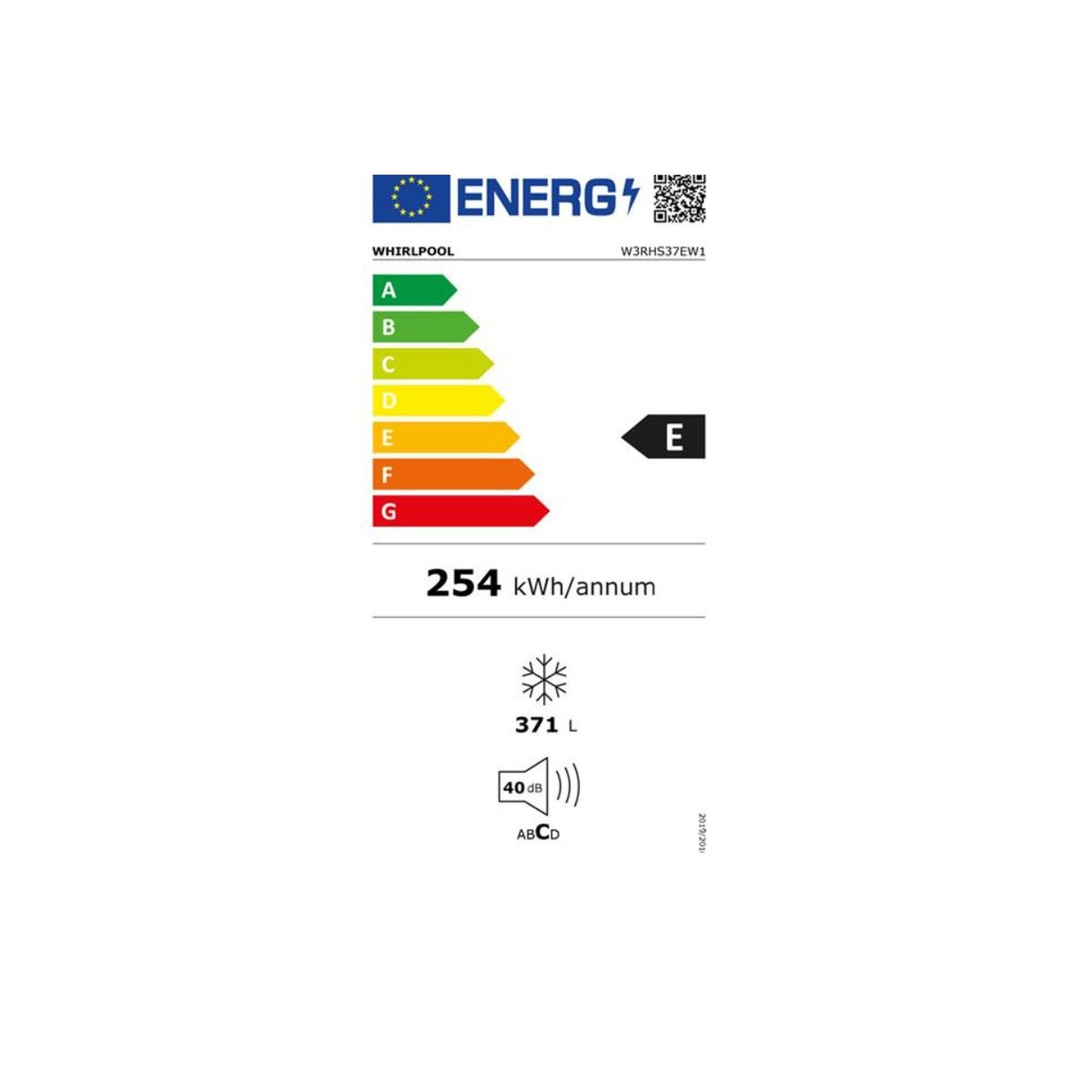 Voir la diapositive 2 : Whirlpool Congélateur coffre 371l 133cm blanc - w3rhs37ew1