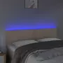 VIDAXL Tete de lit a LED Cappuccino 144x5x78/88 cm Similicuir