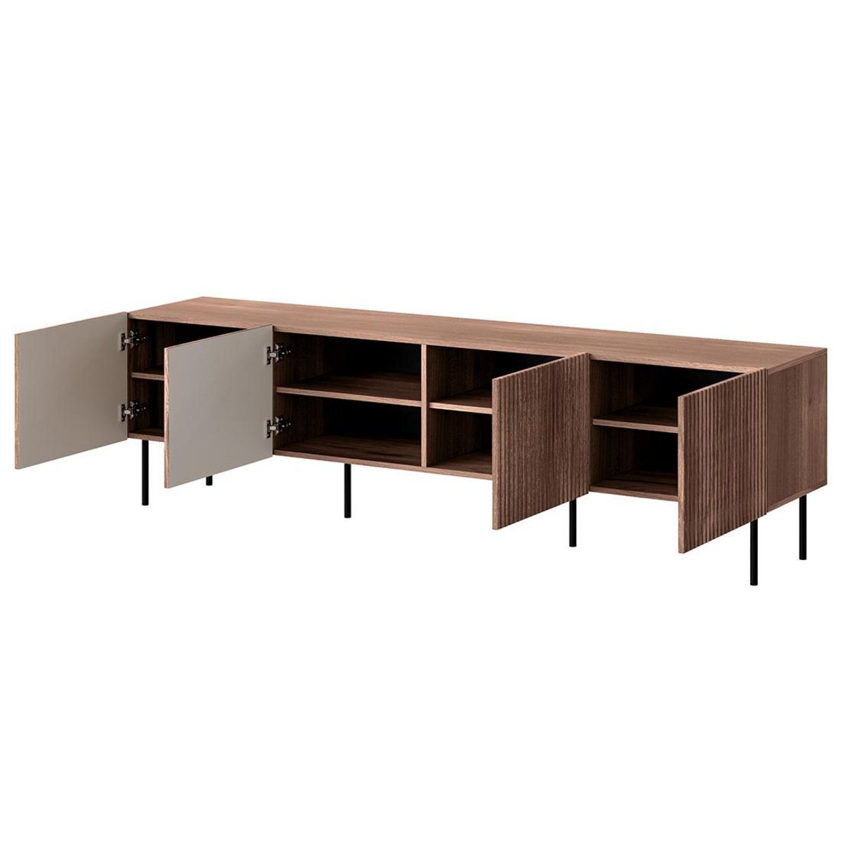 BEST MOBILIER Franco - meuble tv - effet bois - 200 cm