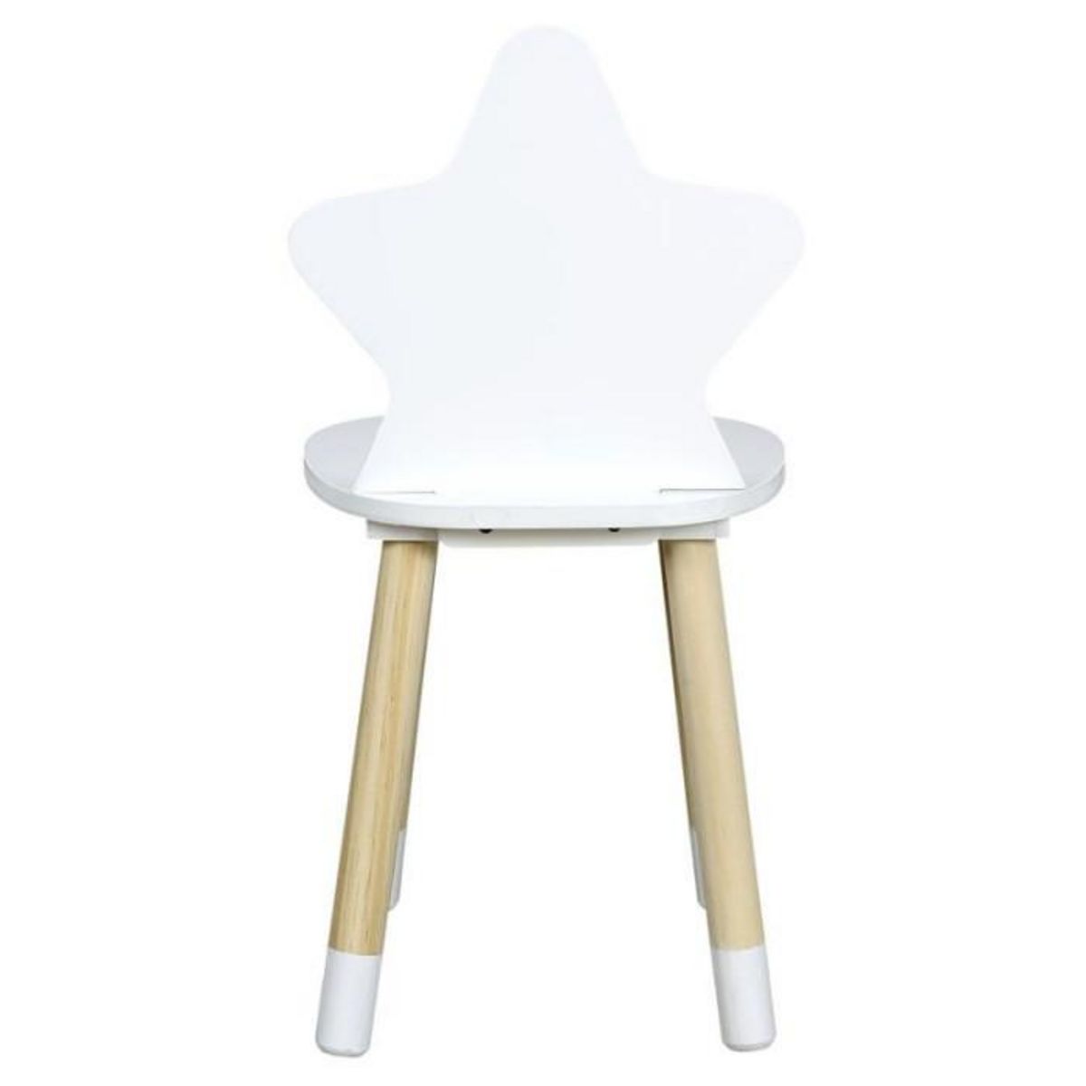 Paris Prix Chaise Enfant en Bois  Étoile  54cm Blanc