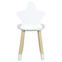 Voir la diapositive 2 : Paris Prix Chaise Enfant en Bois  Étoile  54cm Blanc