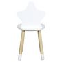 Voir la diapositive 2 : Paris Prix Chaise Enfant en Bois  Étoile  54cm Blanc