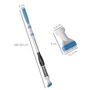 Voir la diapositive 3 : OUTSUNNY Aspirateur balai électrique sans fil piscine spa - manche télescopique 106-162 cm - brosse, sac filtrant - ABS alu. - blanc bleu