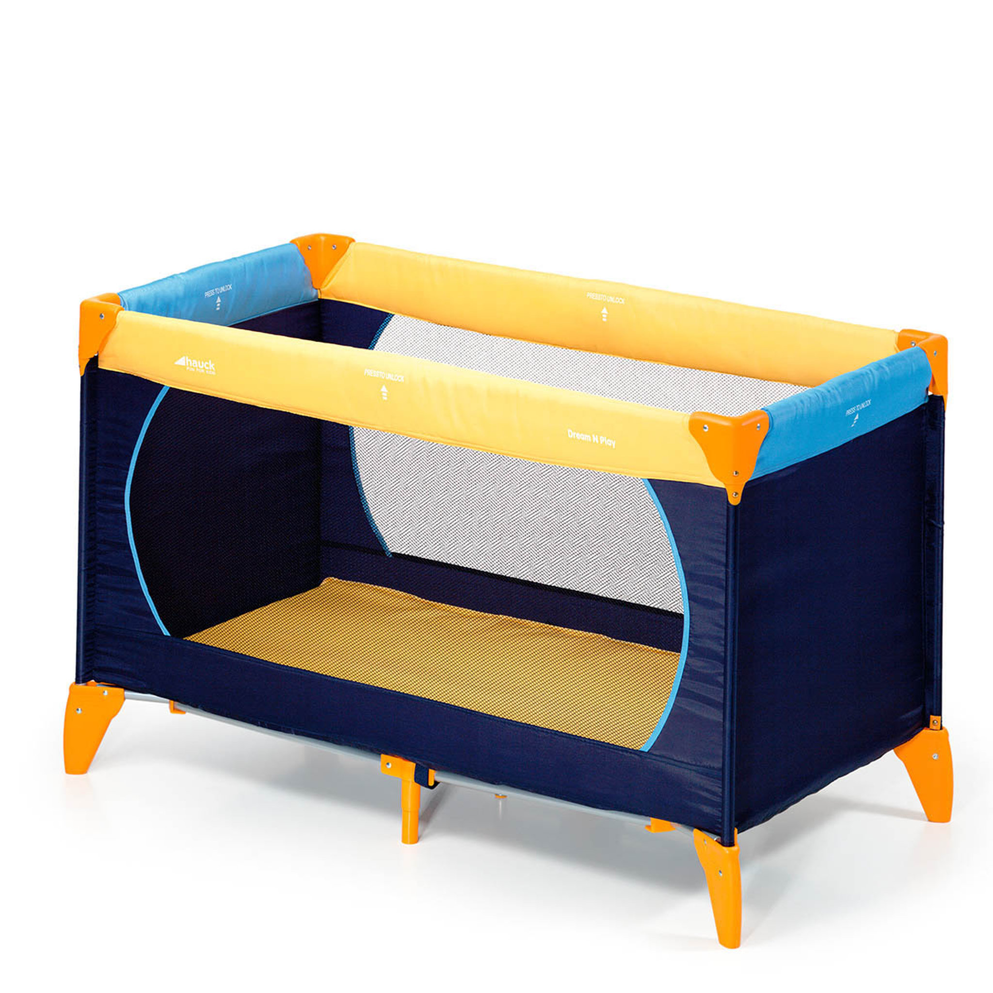 Voir la diapositive 1 : HAUCK Lit Parapluie Dream and Play - Yellow Blue Navy