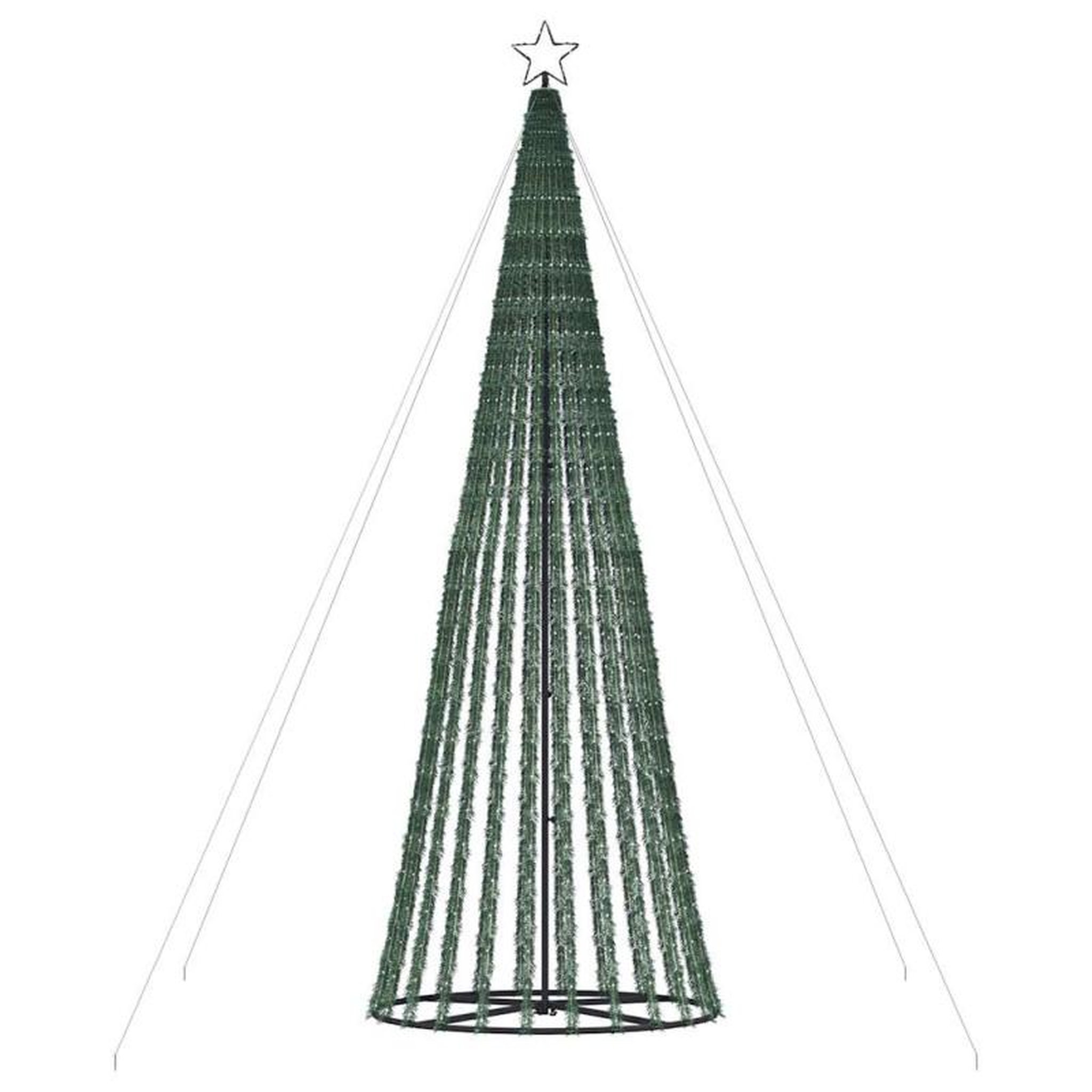 Voir la diapositive 6 : VIDAXL Arbre de Noël lumineux conique 1028 LED blanc froid 403 cm