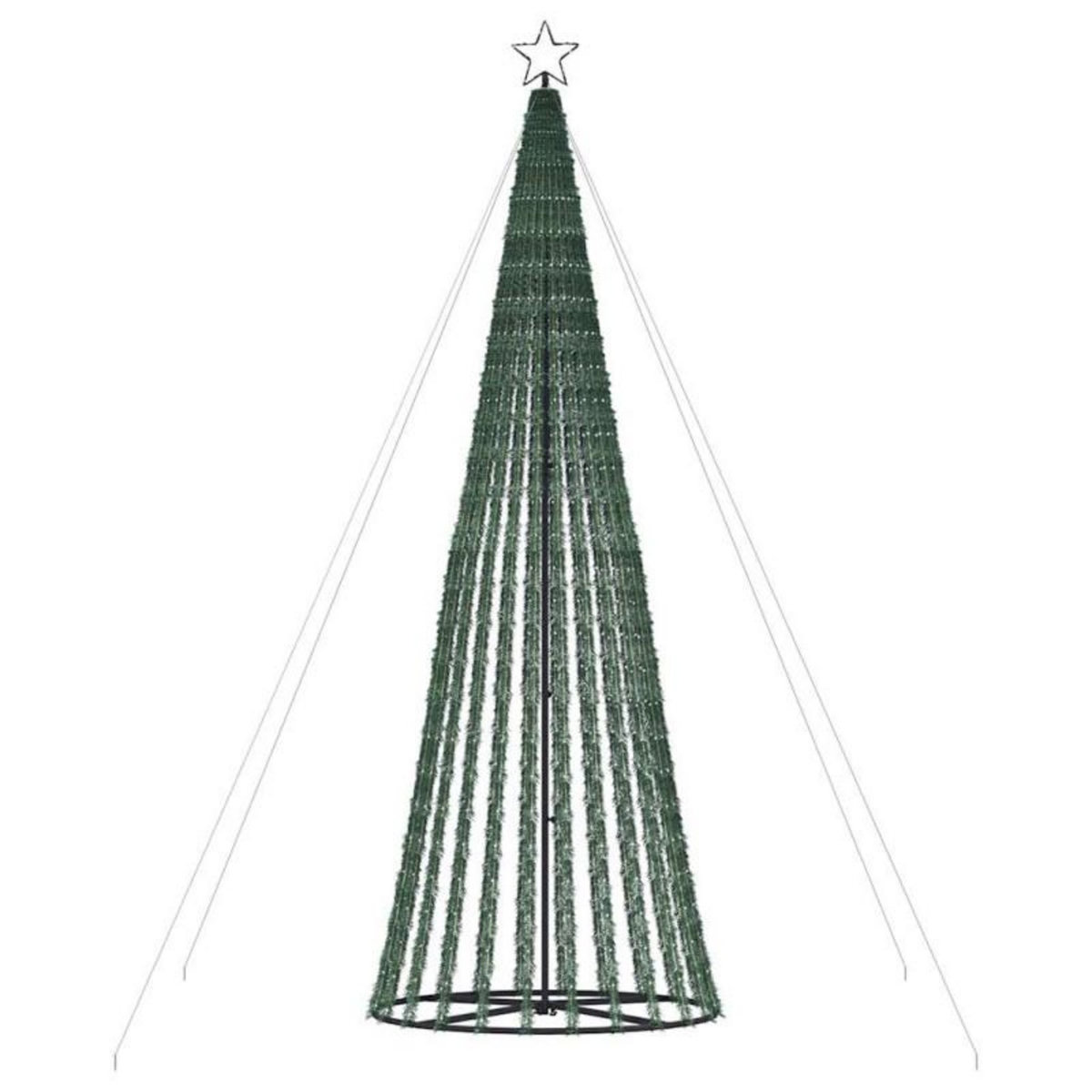 VIDAXL Arbre de Noël lumineux conique 1028 LED blanc froid 403 cm