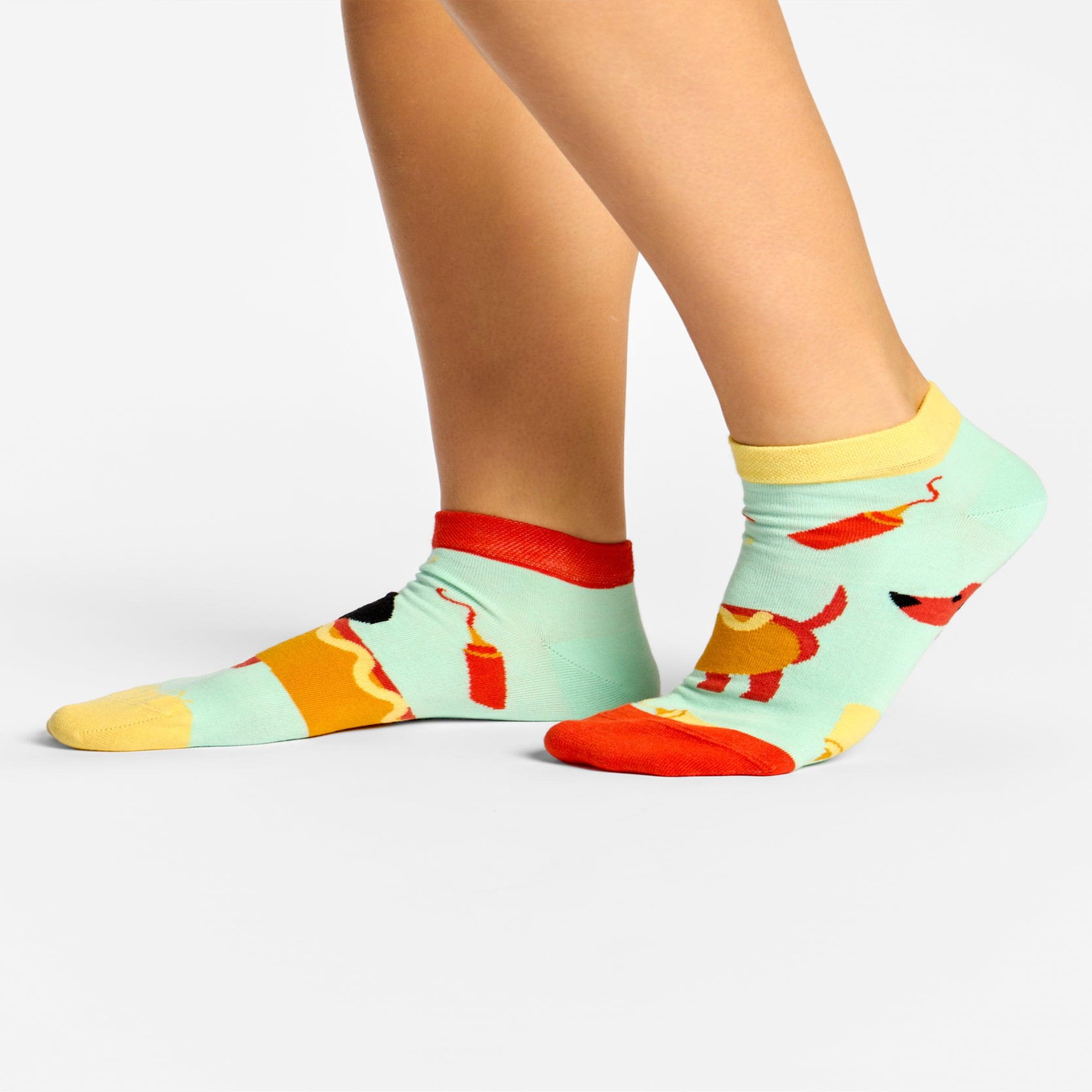 Voir la diapositive 4 : DEDOLES Socquettes teckel hotdog