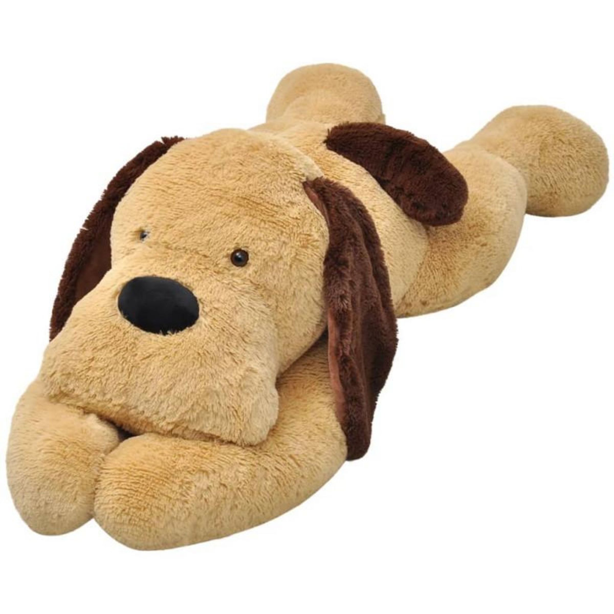VIDAXL Chien en peluche 160 cm Marron