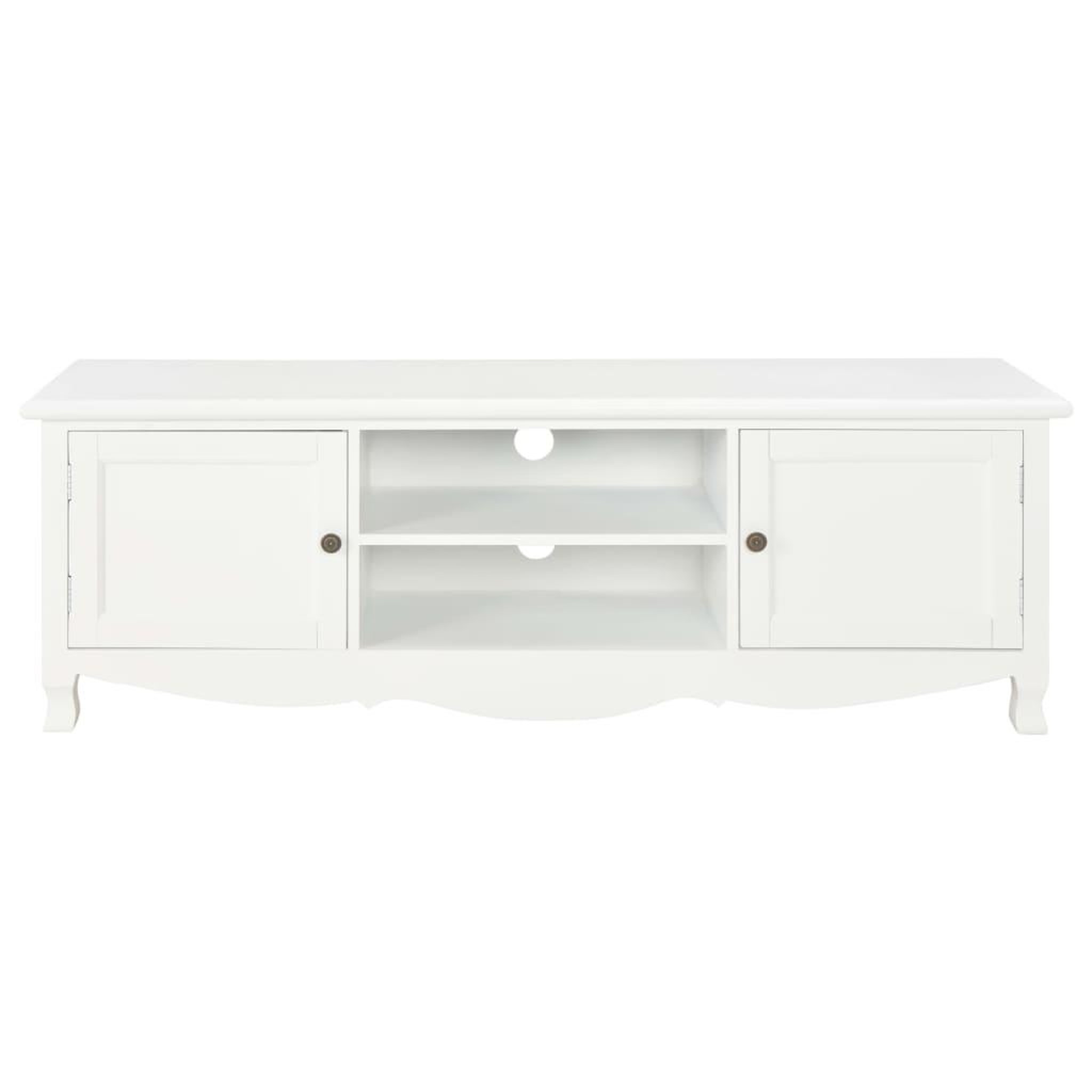 Voir la diapositive 2 : VIDAXL Meuble TV Blanc 120x30x40 cm Bois